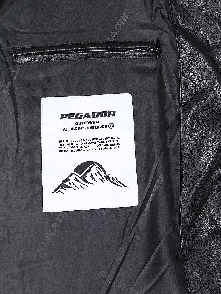 PEGADOR | Jacke in Lederoptik SOLIN | Negro
