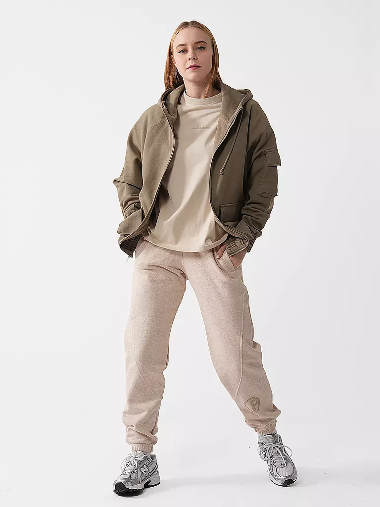 PEGADOR | Sudadera con cremallera NONA | Marrón claro