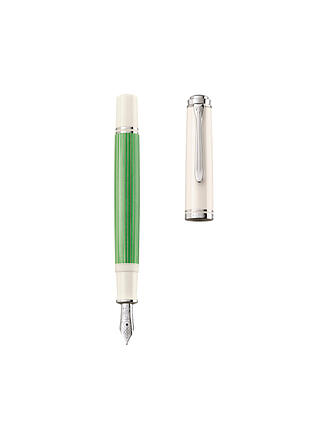 PELIKAN | Pluma estilográfica Souverän® M605 Medium Verde-Blanco