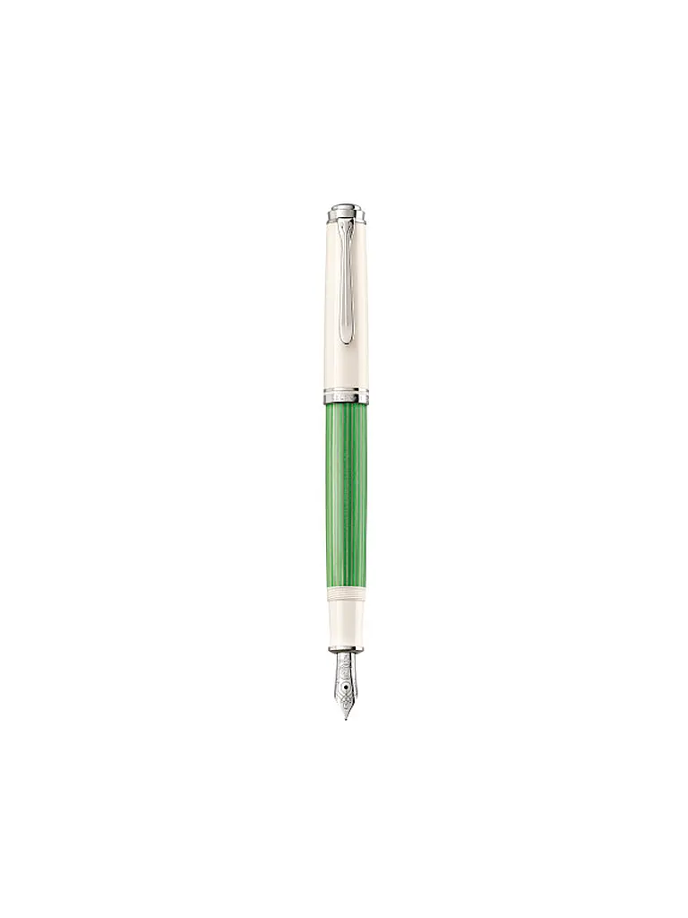PELIKAN | Pluma estilográfica Souverän® M605 Medium Verde-Blanco | Verde