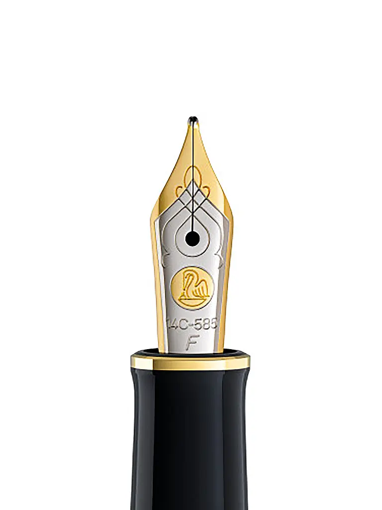 PELIKAN | Pluma estilográfica Souverän M400 Negro Verde Fina | 