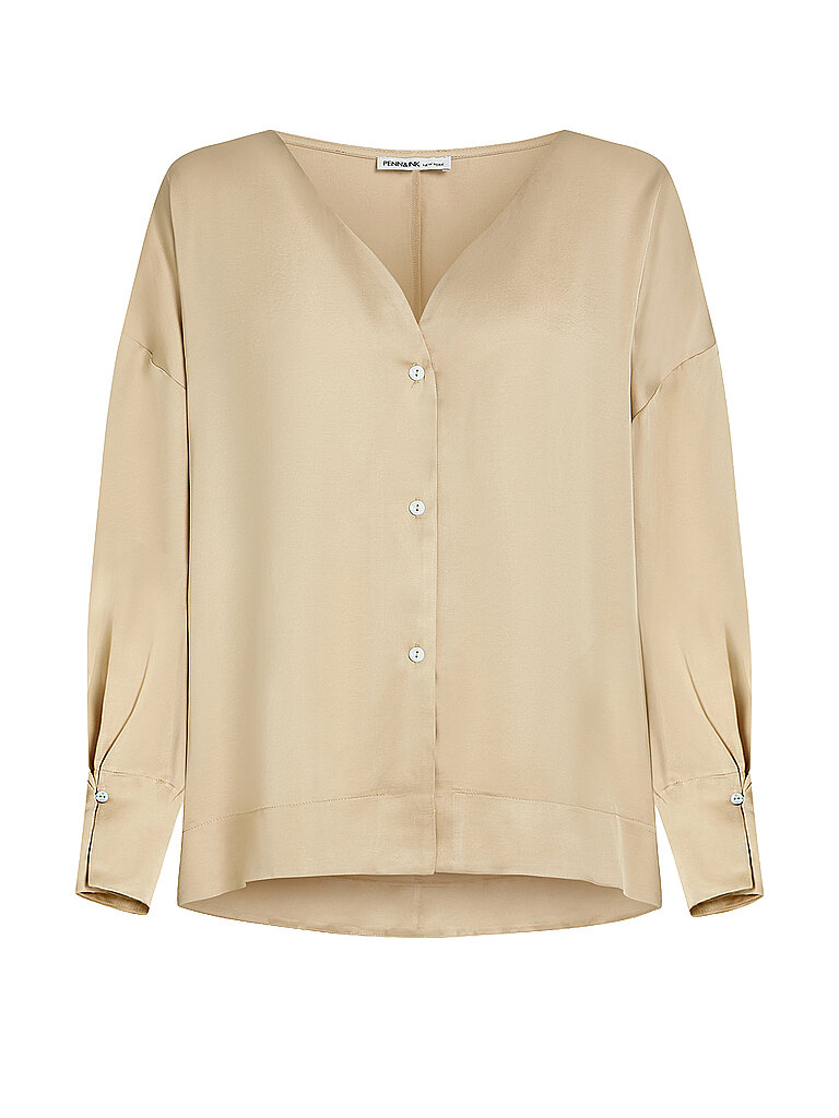 Blusenshirt marrón claro S