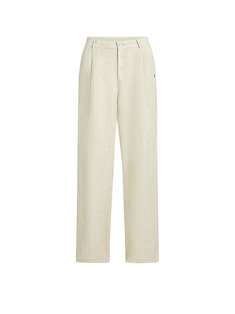 Pantalón de lino beige 34