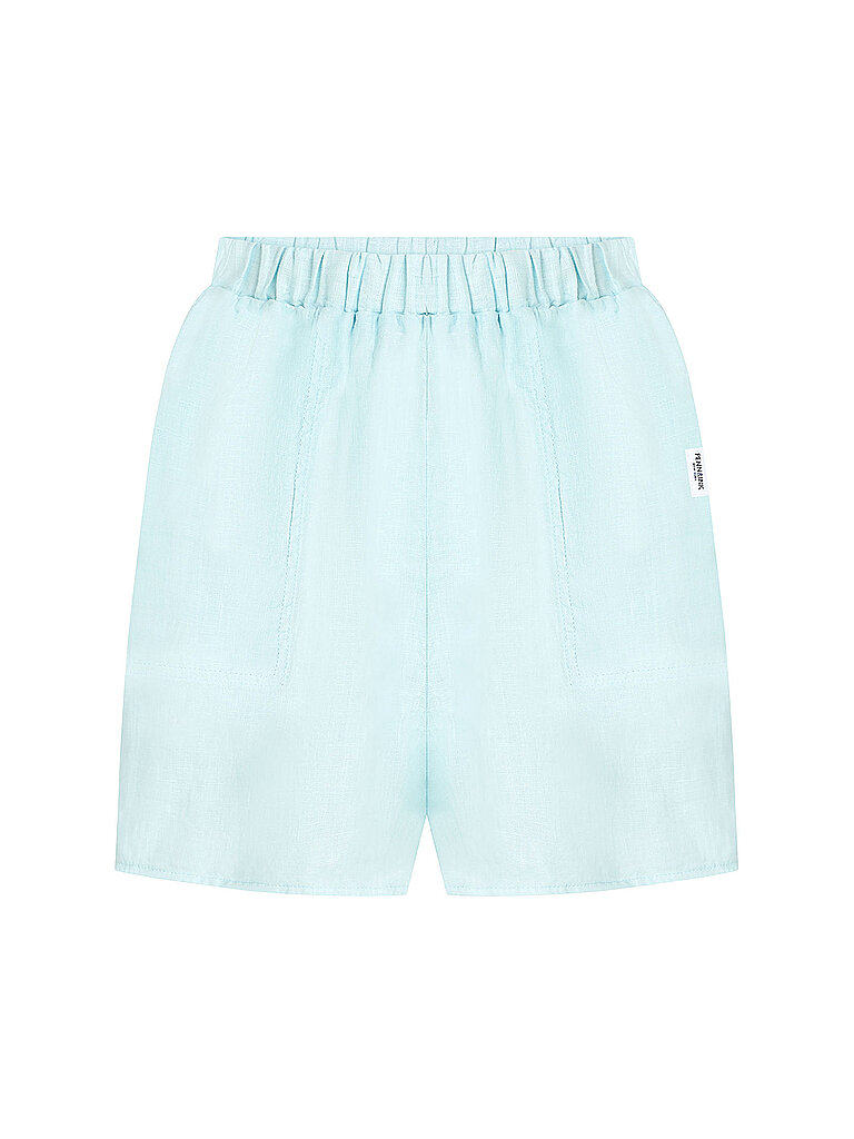 PENN&INK Shorts de lino azul claro