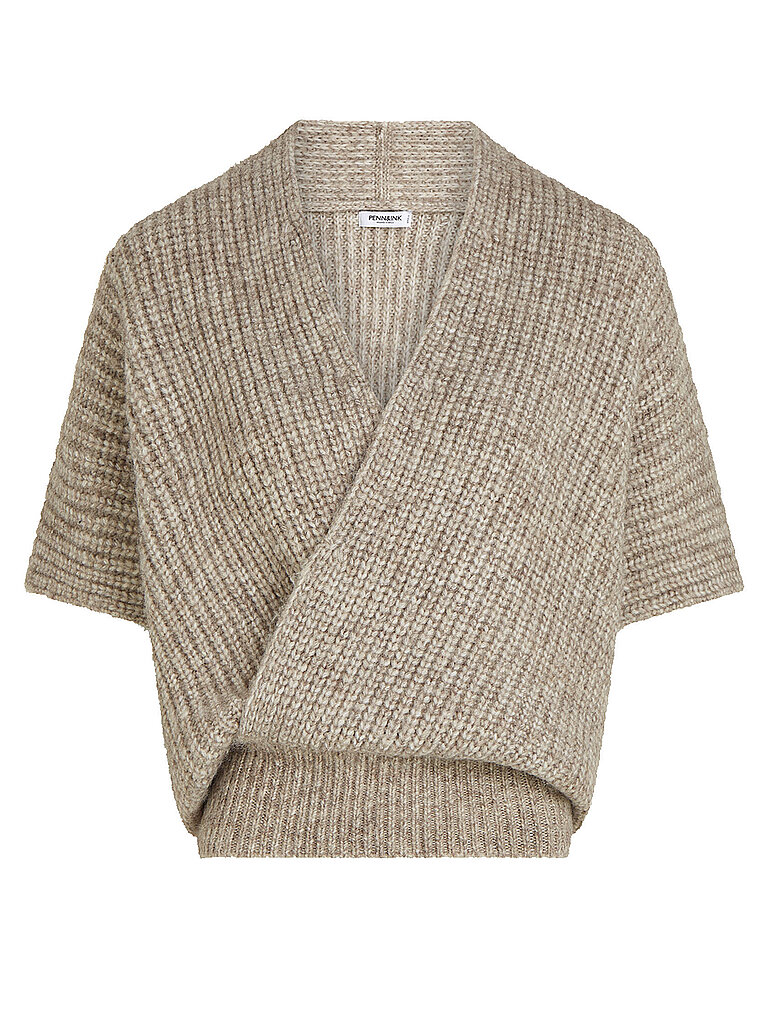 PENN&INK Chaleco de punto beige