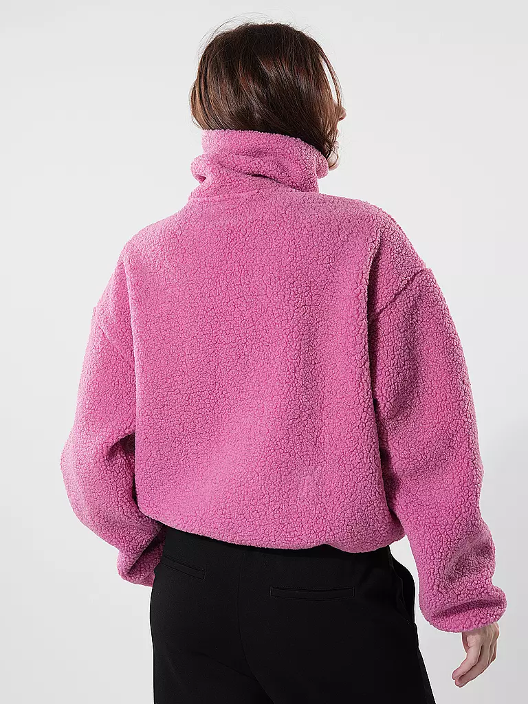 PENN&INK | Jacke in Teddyfell | Fucsia