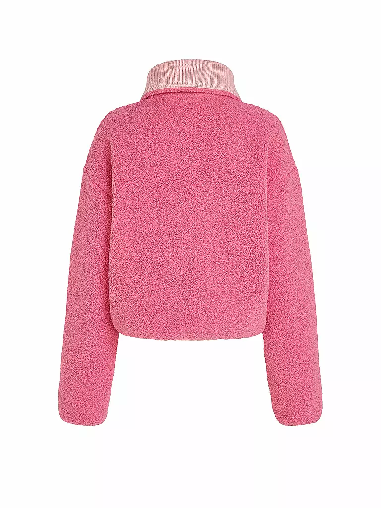 PENN&INK | Jacke in Teddyfell | Fucsia