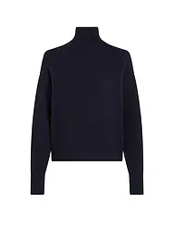 PENN&INK | Jersey de cuello alto | Azul oscuro