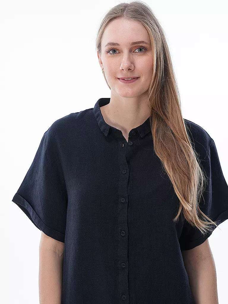 PENN&INK | Leinenbluse  | Azul oscuro