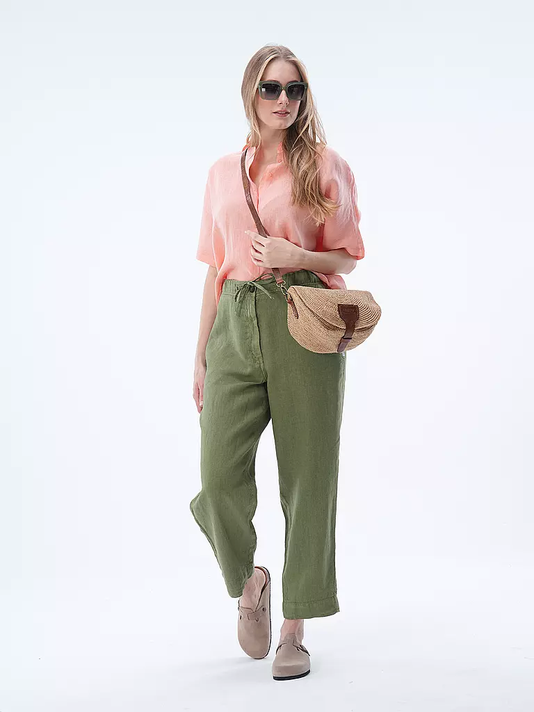 PENN&INK | Leinenhose  | Oliva