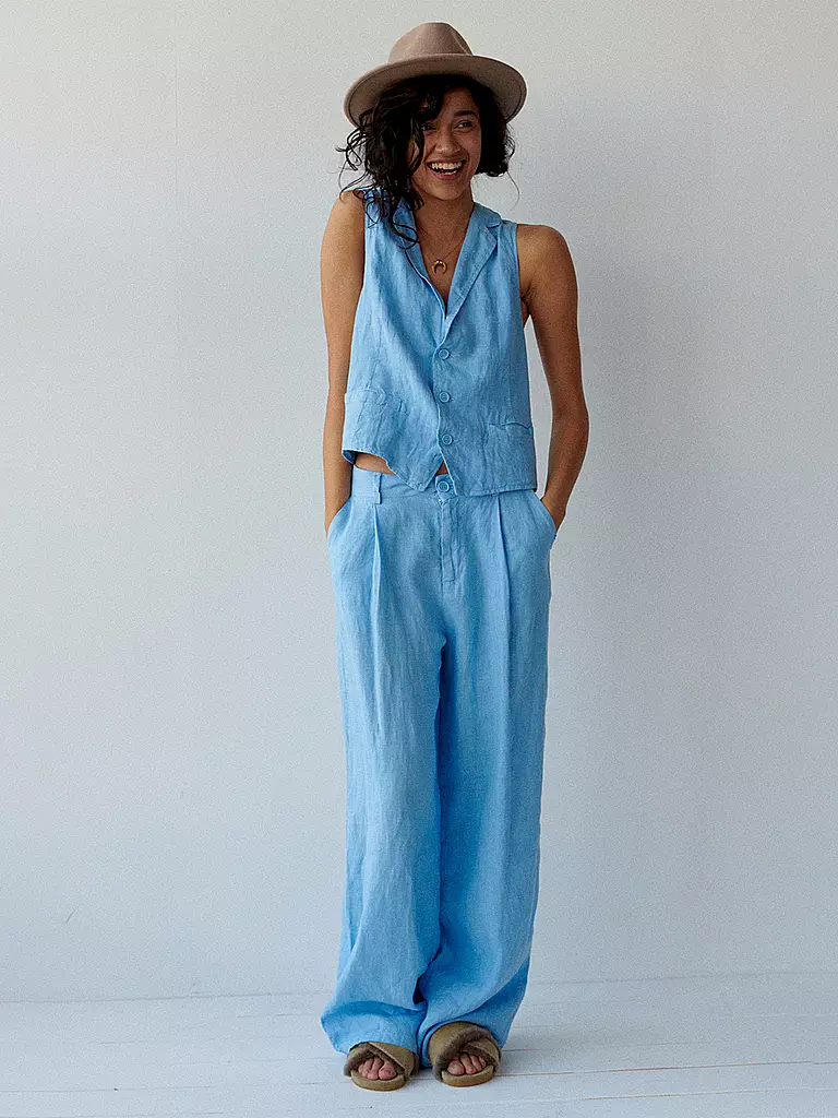 PENN&INK | Leinenhose | Azul