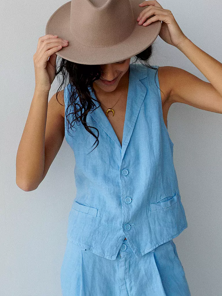 PENN&INK | Leinenhose | Azul