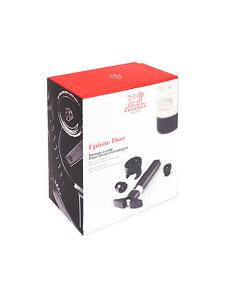 PEUGEOT | Bomba de vacío para vino y champán Epivac Duo 15cm Negro