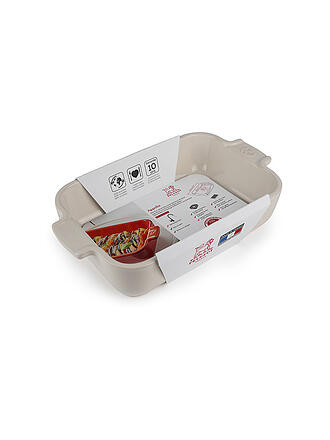 PEUGEOT | Fuente de horno rectangular de cerámica Appolia color crudo 18x12cm