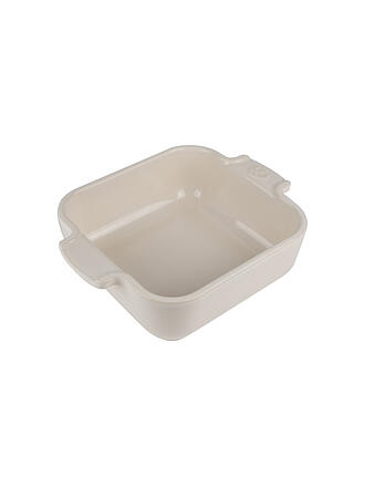 PEUGEOT | Fuente para horno de cerámica Appolia cuadrada color crudo 13x13cm