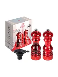 PEUGEOT | Dúo de molinillos manuales para pimienta y sal de 18 cm NANCY | Rojo