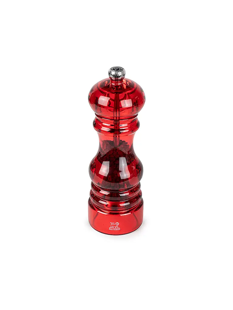 PEUGEOT | Dúo de molinillos manuales para pimienta y sal de 18 cm NANCY | Rojo