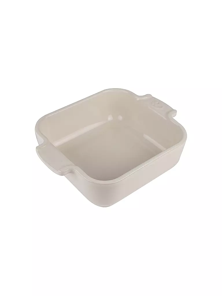 PEUGEOT | Fuente para horno de cerámica Appolia cuadrada color crudo 13x13cm | Blanco