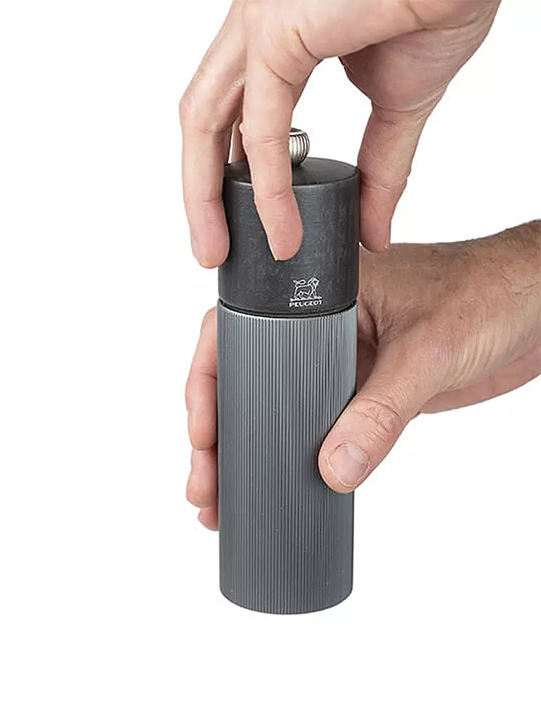 PEUGEOT | Molinillo de pimienta 18cm LINE Alu / Carbono Gris | 