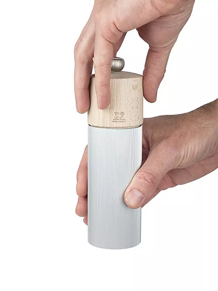 PEUGEOT | Molinillo de pimienta 18cm LINE Alu / Haya - Natural | Beige