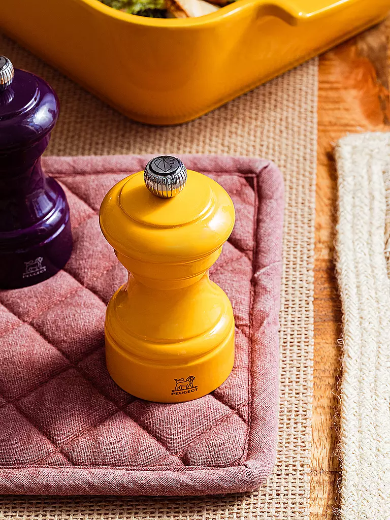 PEUGEOT | Molinillo de pimienta BISTRORAMA 10cm Haya / Azafrán | Amarillo
