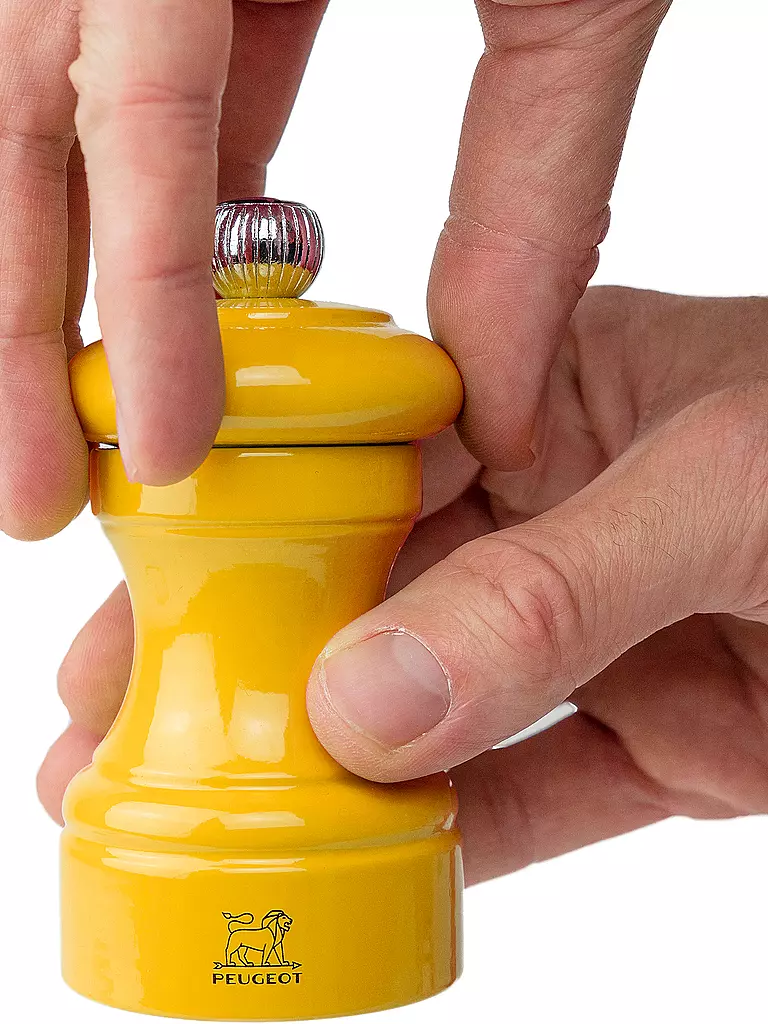 PEUGEOT | Molinillo de pimienta BISTRORAMA 10cm Haya / Azafrán | Amarillo