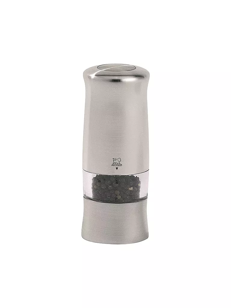 PEUGEOT | Molinillo de pimienta eléctrico "Zeli" 14cm (Cromo mate) | Plata