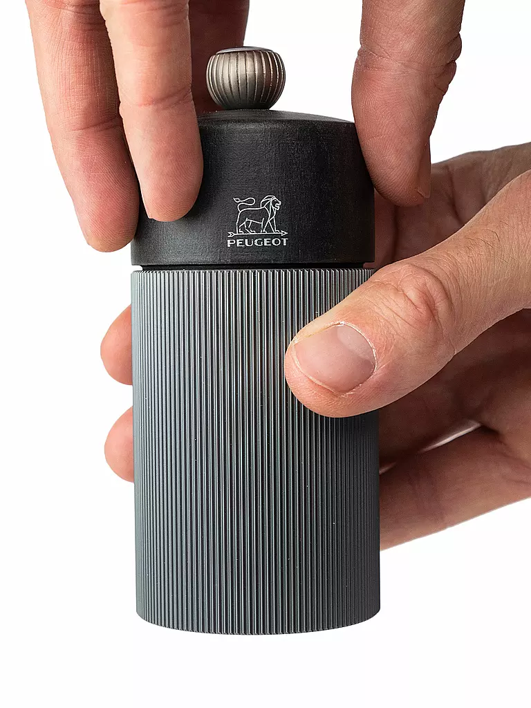 PEUGEOT | Molinillo de pimienta manual Line 12cm Carbono/Madera | Gris
