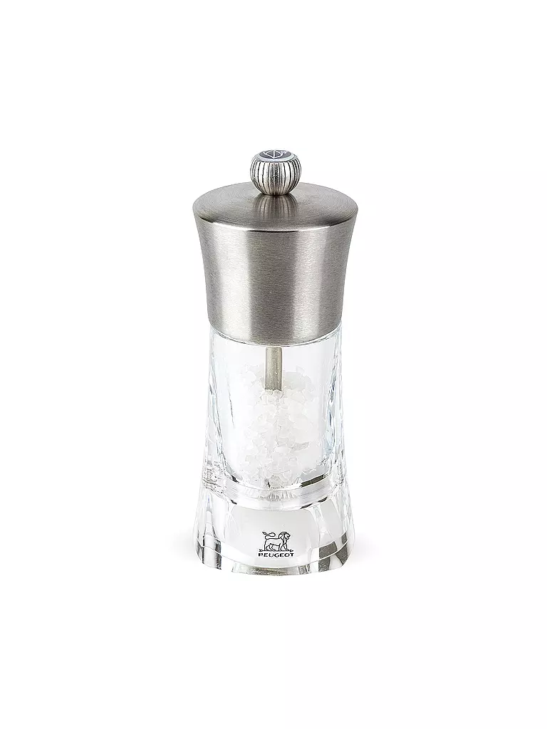 PEUGEOT | Molinillo de sal "Ouessant" 14cm (Acrílico/Acero inoxidable) | transparent