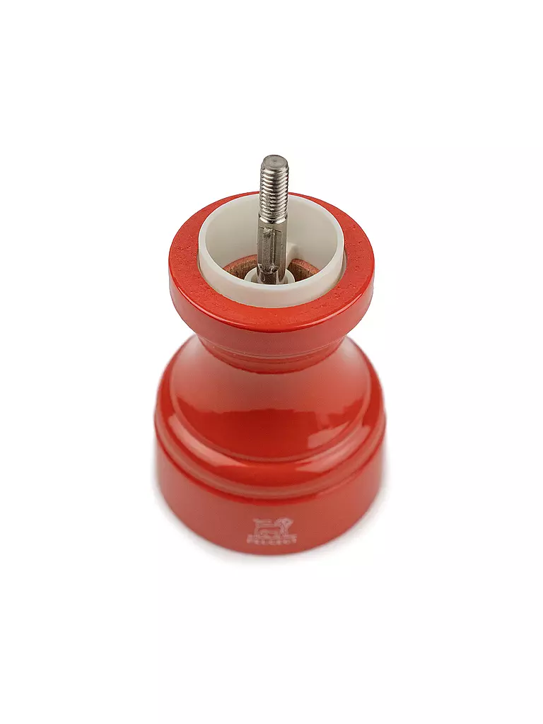 PEUGEOT | Molinillo de sal BISTRORAMA 10cm Haya/Terracota | Naranja