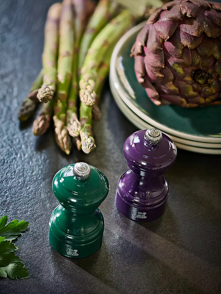 PEUGEOT | Molinillo de sal BISTRORAMA 10cm Haya/Verde bosque | Verde oscuro