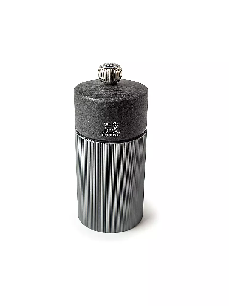 PEUGEOT | Molinillo de sal manual Line 12cm Carbono/Madera | Gris