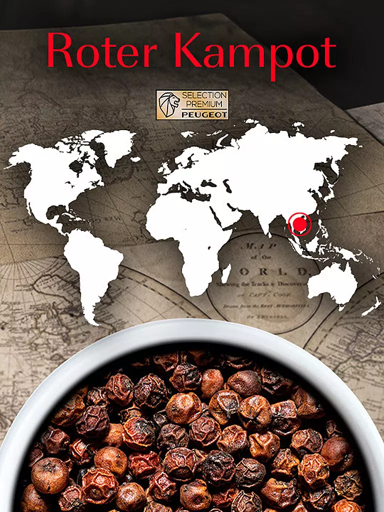 PEUGEOT | Pimienta Roja de Kampot Camboya 3x20g |