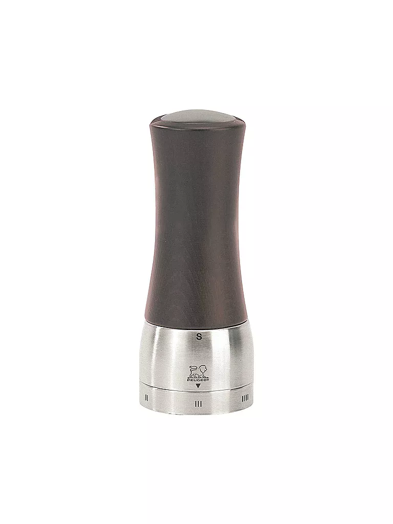 PEUGEOT | Salero "Madras" 16cm (Chocolate/Acero inoxidable) | Marrón