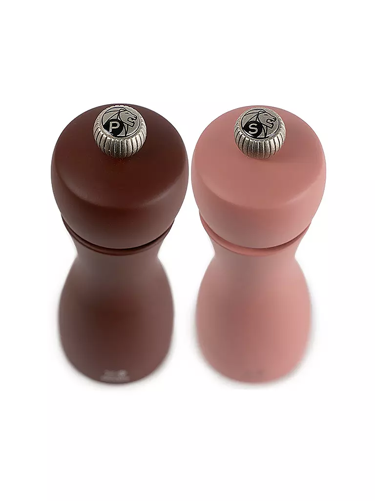PEUGEOT | Set de molinillo de pimienta y sal TAHITI ERDE 2 piezas 15 cm Haya / Marrón claro y oscuro |