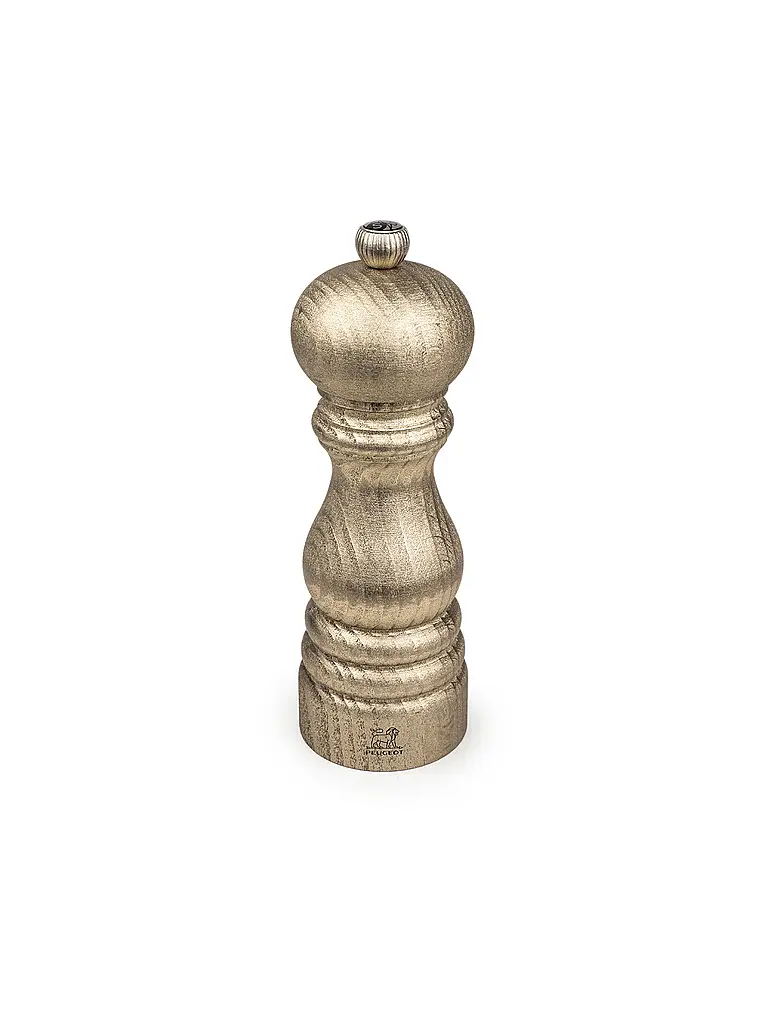 PEUGEOT | Set de molinillos de sal y pimienta GOLDEN PARIS 18cm madera de haya oro | Oro