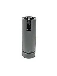PEUGEOT | Juego de molinillos eléctricos recargables de sal y pimienta de 15 cm ELECTRIC-DUO LINE Carbon Alu | Negro