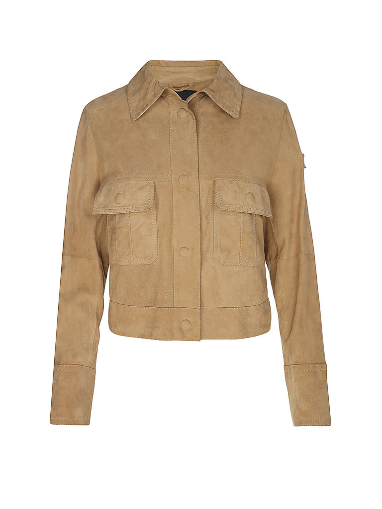 PEUTEREY Chaqueta de cuero ERA beige