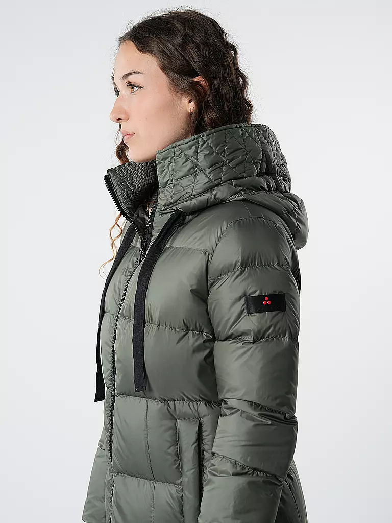 PEUTEREY | Abrigo acolchado de plumón NUNKI | Oliva