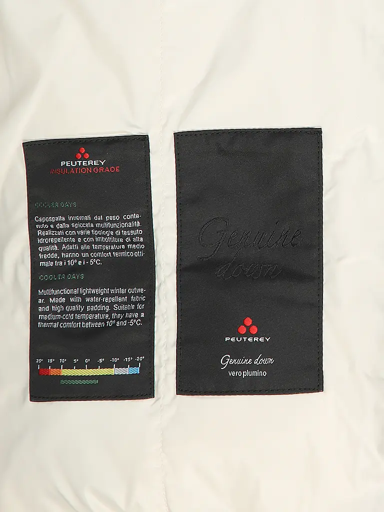PEUTEREY | Chaqueta acolchada de plumón KENID LKS | Crema