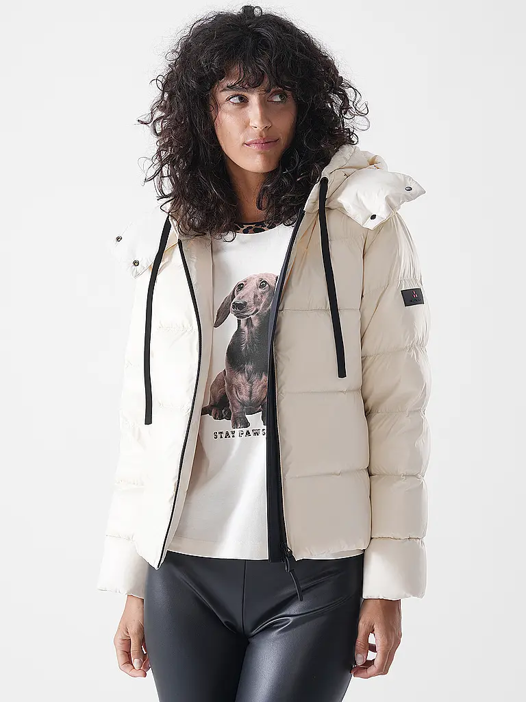 PEUTEREY | Chaqueta acolchada de plumón KENID LKS | Crema