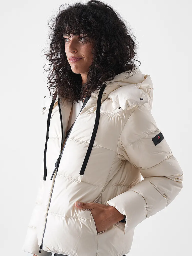 PEUTEREY | Chaqueta acolchada de plumón KENID LKS | Crema