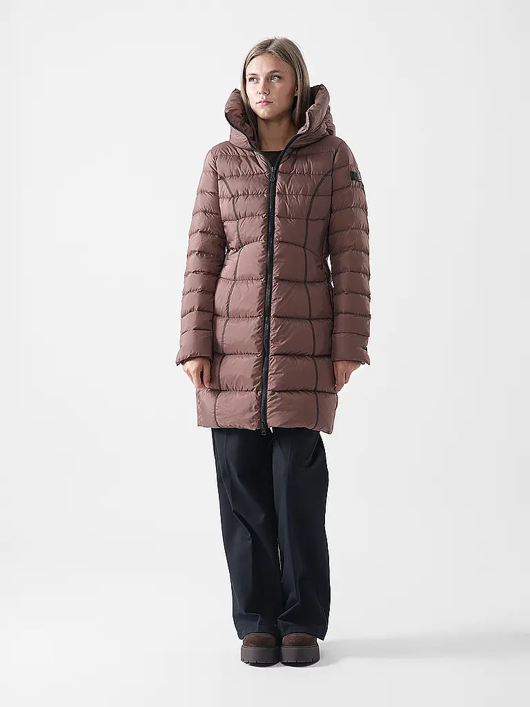 PEUTEREY | Chaqueta acolchada de plumón LEVARIA | Marrón