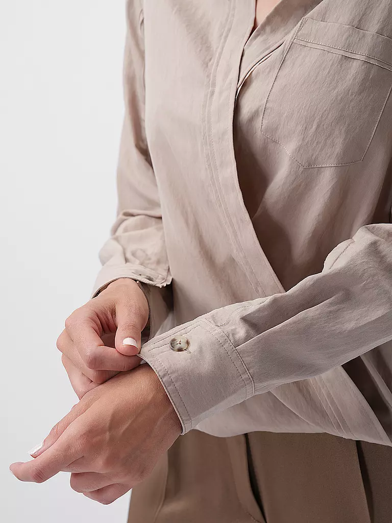 PHILLIP LIM | Blusa cruzada | Beige