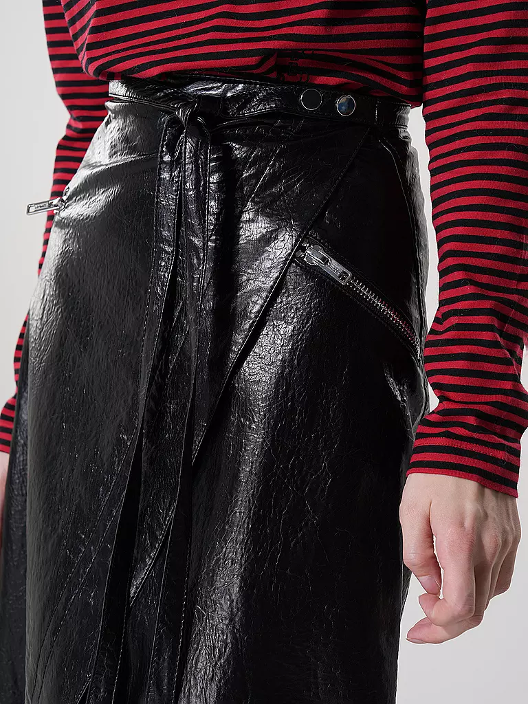 PHILLIP LIM | Midi falda de efecto cuero | 