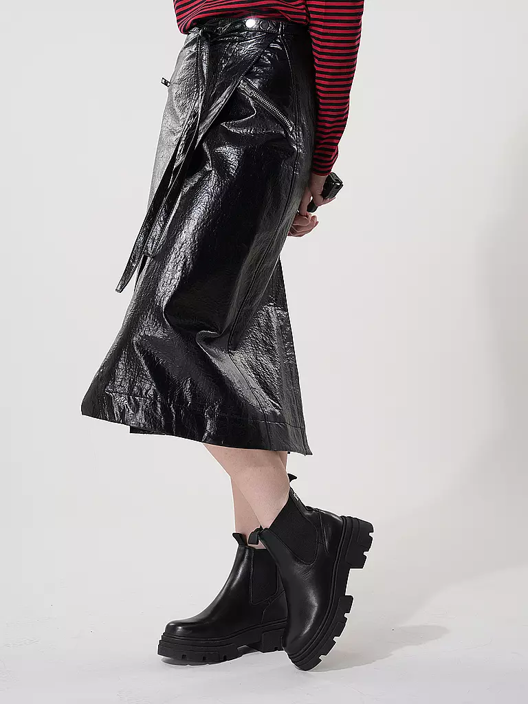 PHILLIP LIM | Midi falda de efecto cuero | 