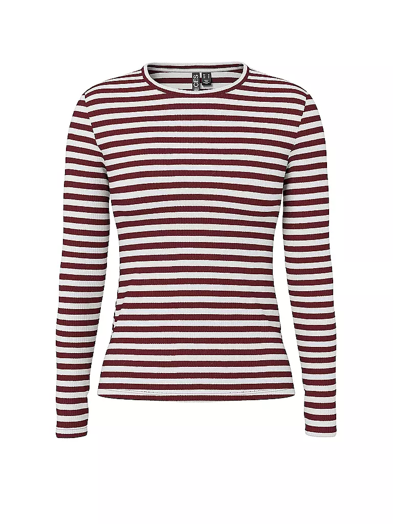 PIECES | Camiseta de manga larga PCRUKA | Rojo oscuro