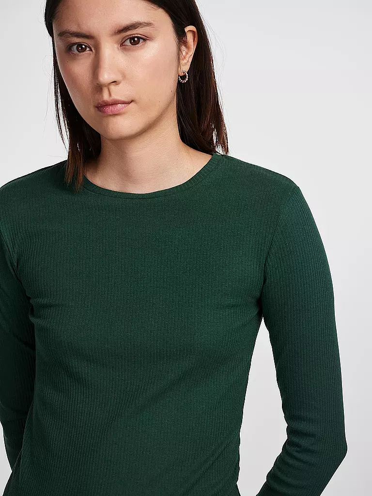 PIECES | Camiseta de manga larga PCRUKA | Verde oscuro