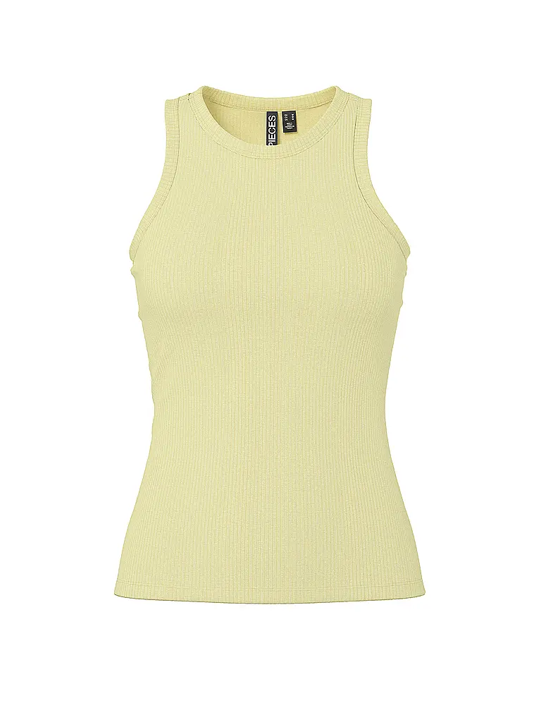 PIECES | Top
Marca: PIECES
Color: amarillo
Categorías: Moda,Damen

Largo de manga: sin mangas
Escote: Cuello redondo
Material: Algodón,Elástico
Diseño: Liso
Corte (Prenda superior): Slim | Amarillo