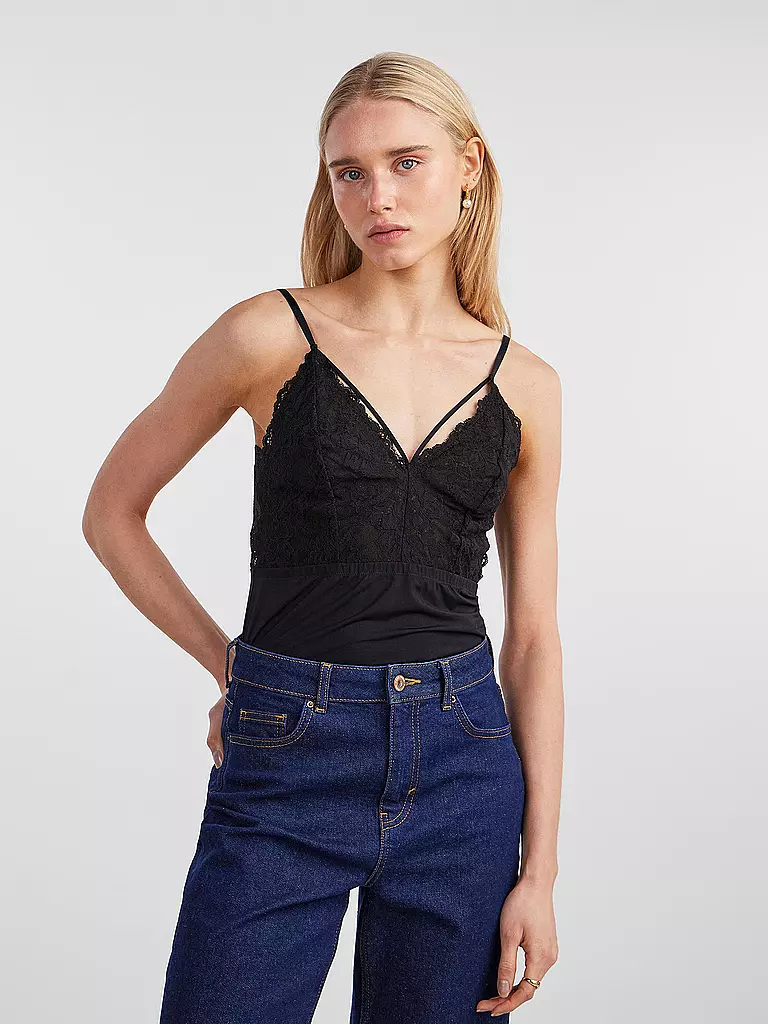 PIECES | Top PCNICHELLE | Negro